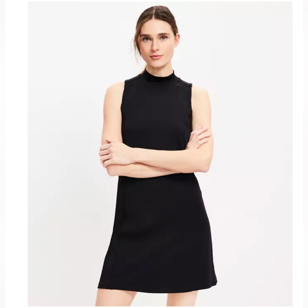 NWT Lou & Grey Luvstretch Mock Neck Halter Dress